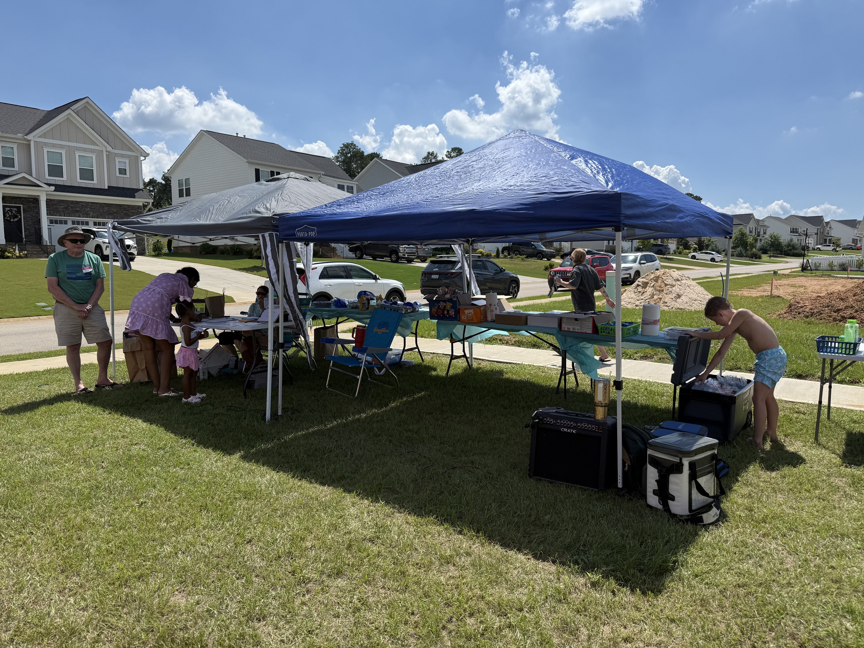 A moment from the August 9 Tavern Hill Block Party