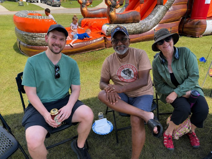 Family fun and conversation at the Tavern Hill Block Party